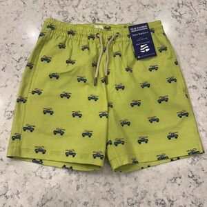Fair Harbor Kid’s Bayberry Lime Green Surf Truck Swim Shorts